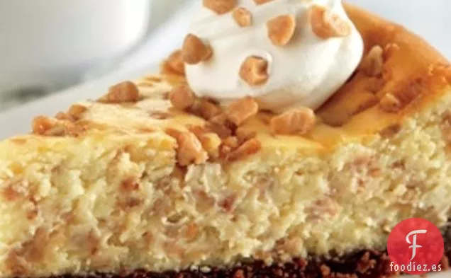 Pastel de Queso con Pedacitos de Caramelo