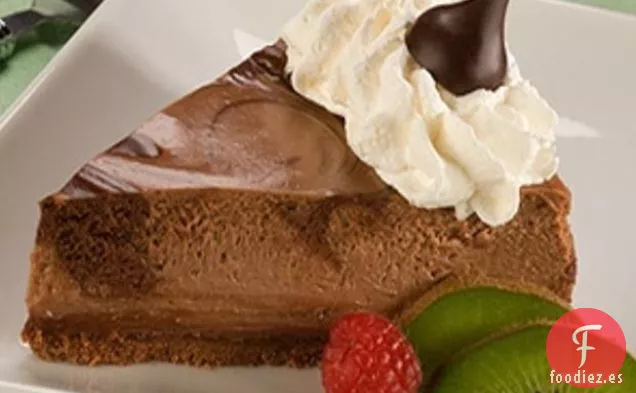 Tarta de Queso de Mármol Oscuro de Chocolate Oscuro