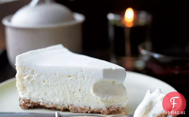Tarta de Queso de Vainilla con Corteza de Nuez