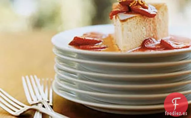 Tarta de Queso de Ricota de Limón con relleno de Fresa