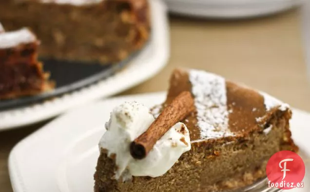 Tarta de Queso con Leche y Especias de Calabaza