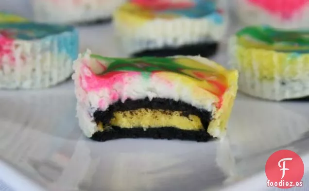 Pasteles de queso Oreo teñidos con Tye