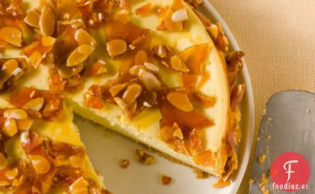 Tarta de Queso Amaretto con Almendras Quebradizas