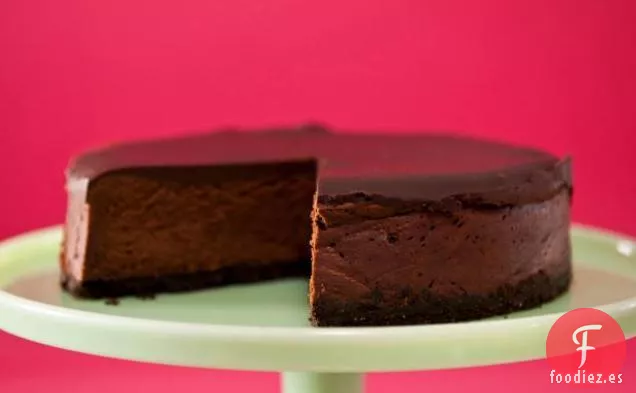 Tarta de Queso de Chocolate Más Oscura y Profunda