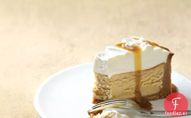 Tarta De Queso Al Horno Con Caramelo Salado Y Vainilla