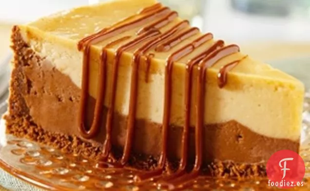 Tarta de Queso con Chocolate y Mantequilla de Maní