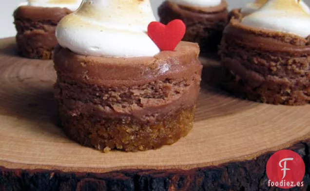 Pasteles de queso Mini S'mores