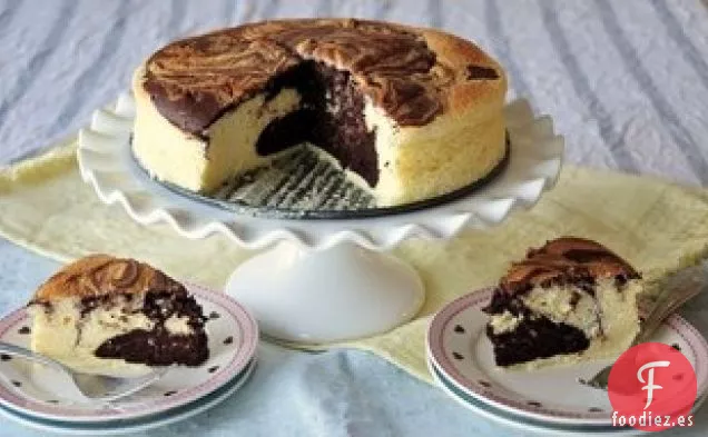 Tarta de Queso de Gasa Jaspeada