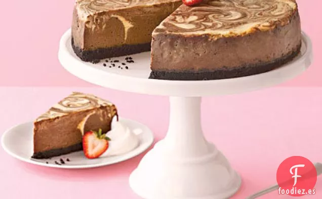 Tarta de Queso de Mármol con Chocolate