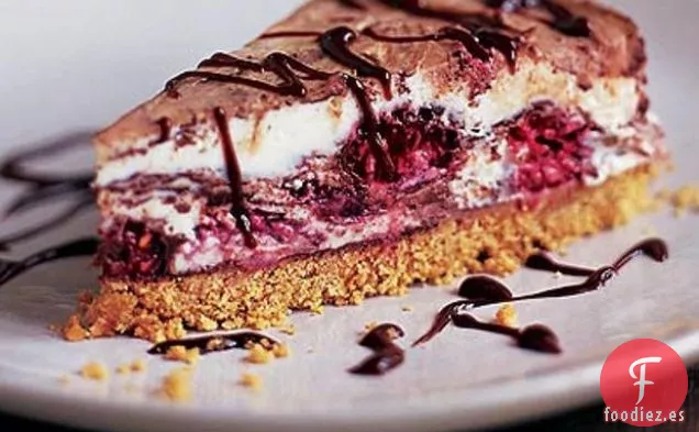 Tarta de Queso de Frambuesa y Chocolate con Leche