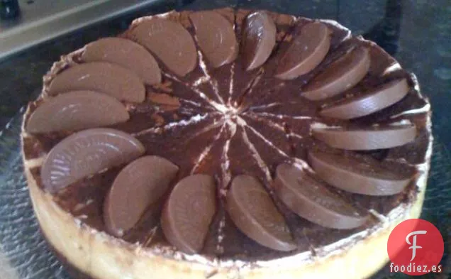 Tarta de Queso de Chocolate y Naranja