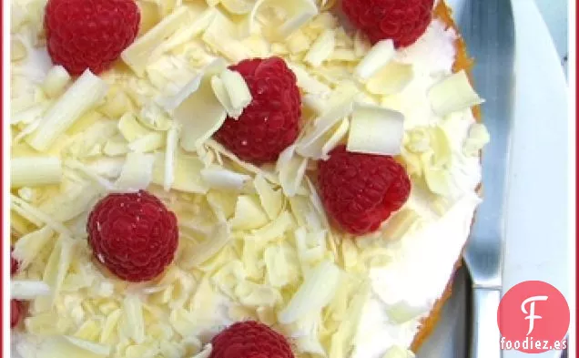 Tarta De Queso De Frambuesa Y Chocolate Blanco