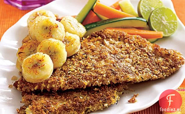 Pargo Rojo Jamaicano con Plátano Frito