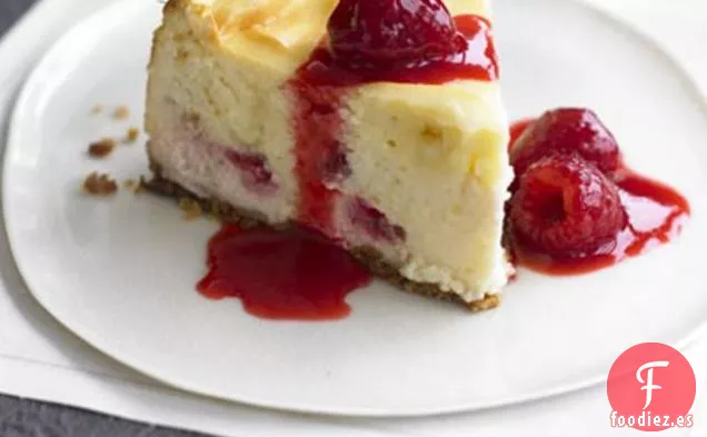 Tarta de Queso de Frambuesa y Chocolate Blanco