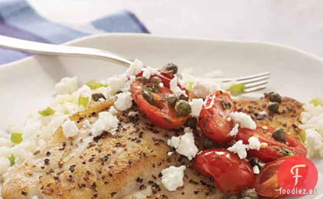 Pargo con Salsa Italiana Caliente