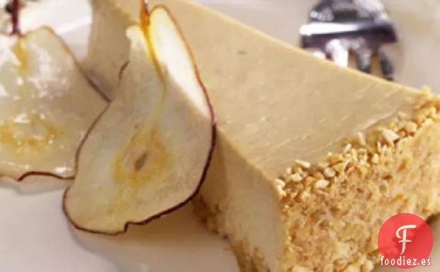 Receta De Tarta De Queso De Pera Y Jengibre