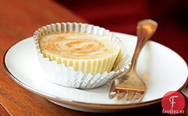 Pasteles de Queso con Remolino de Calabaza