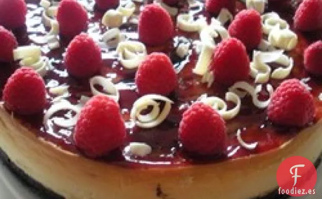 Tarta de Queso con Frambuesa y Chocolate Blanco