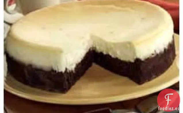 Pastel de Queso con Fondo de Brownie