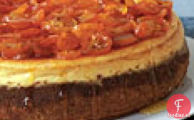 Tarta de Queso de Naranja con Kumquats Confitados