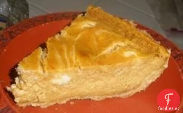 Pastel de Queso con Remolino de Calabaza