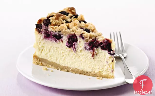 Tarta de Queso con Streusel de Arándanos de FILADELFIA