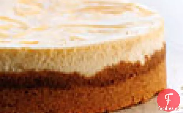 Tarta de Queso Jaspeada con Cuajada de Limón
