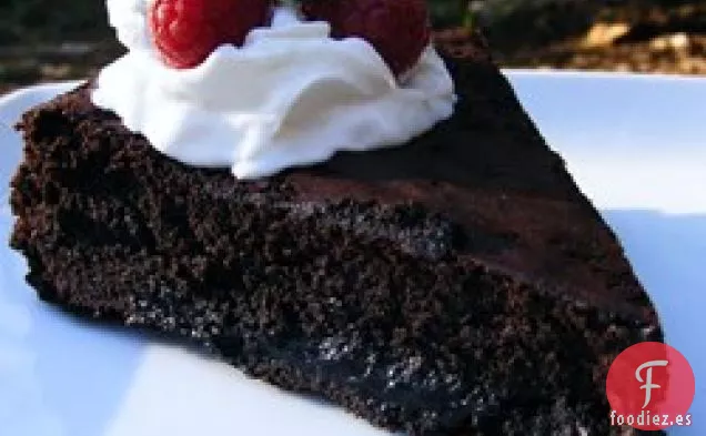 Pastel De Chocolate Caliente Sin Harina Con Salsa De Caramelo