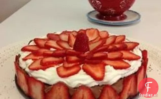 Tarta de Mousse de Fresa y Chocolate
