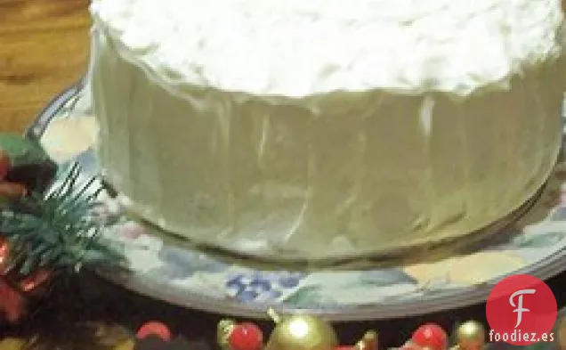 Pastel de Navidad Blanco