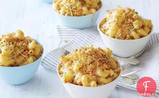 Pastel de Cangrejo Macarrones Con Queso