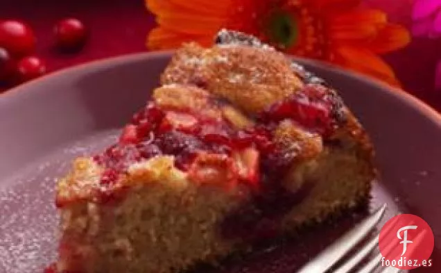 Pastel de Café con Manzana y Arándano