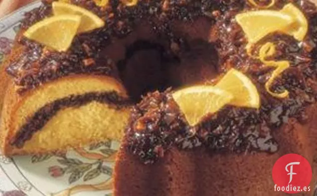 Pastel de Café Streusel de Naranja
