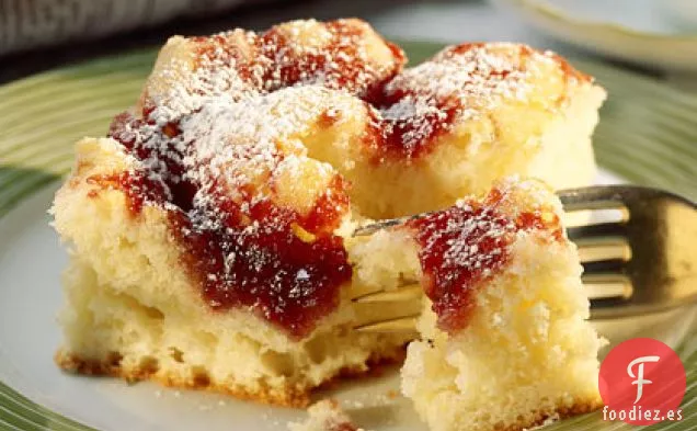 Pastel de Café con Queso y Frambuesa