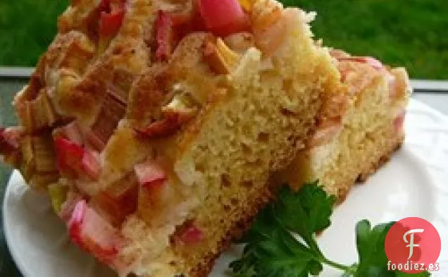 Pastel de Café de Ruibarbo