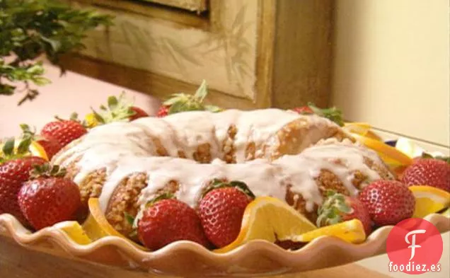 Pastel de Café Naranja con Nueces