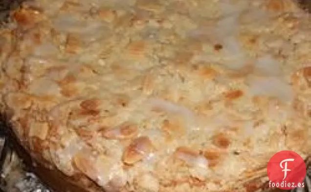 Pastel de Café con Queso Crema de Frambuesa