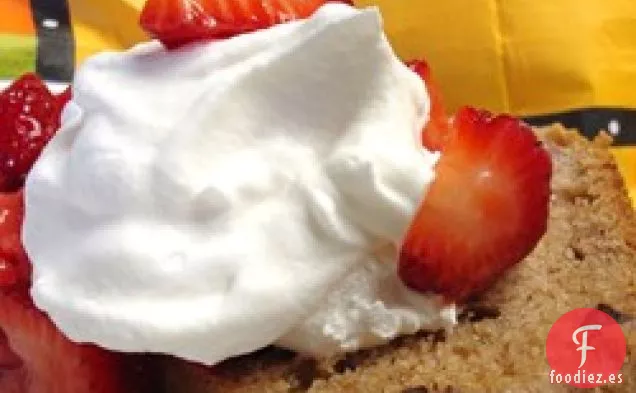 Pastel de Café de Ruibarbo de Fresa
