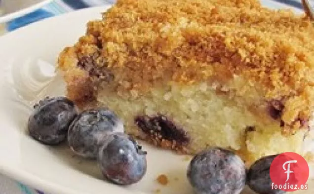 Pastel de Café con Avena y Arándanos