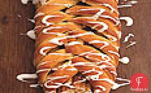 Pastel de Café con Celosía de Manzana Glaseada