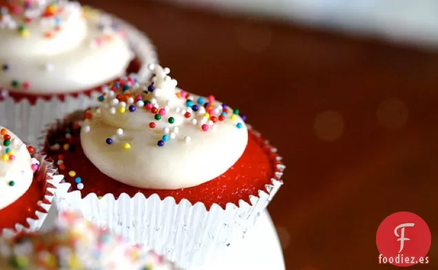 Cupcakes de Terciopelo Rojo Brillante