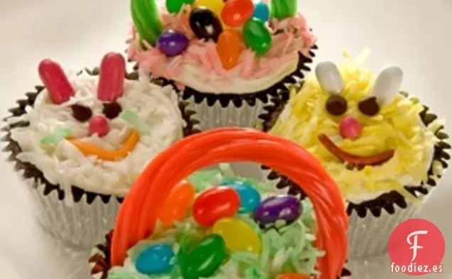 Cupcakes de Cesta de Pascua