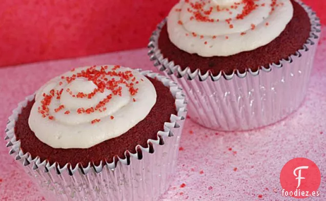 Cupcakes de Terciopelo Rojo Delgados
