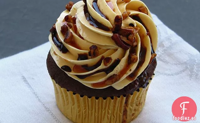 Cupcakes de Tortuga de Chocolate
