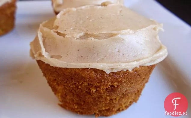 Cupcakes de Mantequilla Marrón de Calabaza