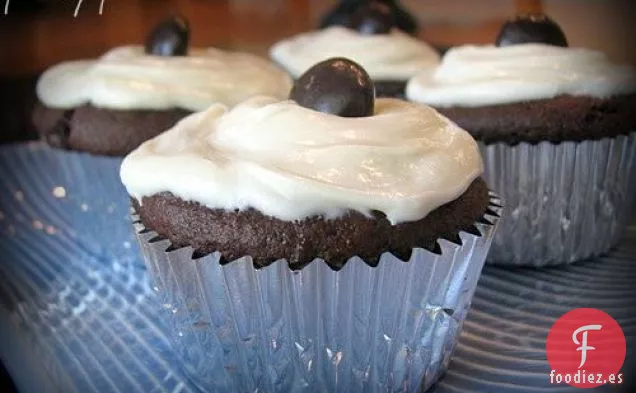 Cupcakes con Centro de Menta y Chocolate Fudge Jr