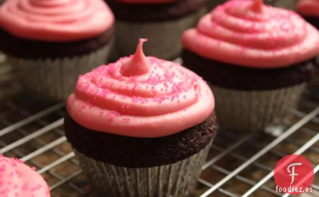 Cupcakes Rosas Triples