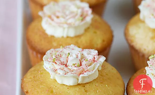 Cupcakes de Azafrán de Vainilla