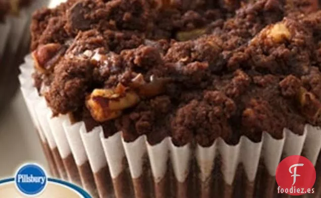 Magdalenas de Miga de chocolate y caramelo