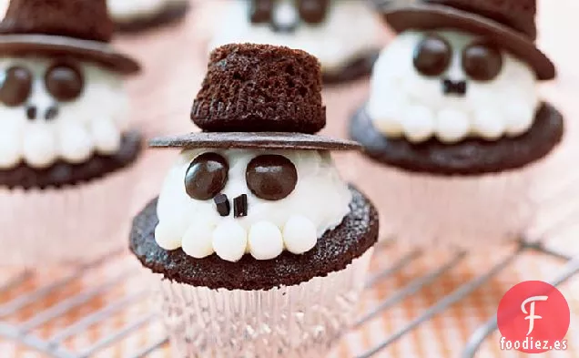 Cupcakes de Esqueleto